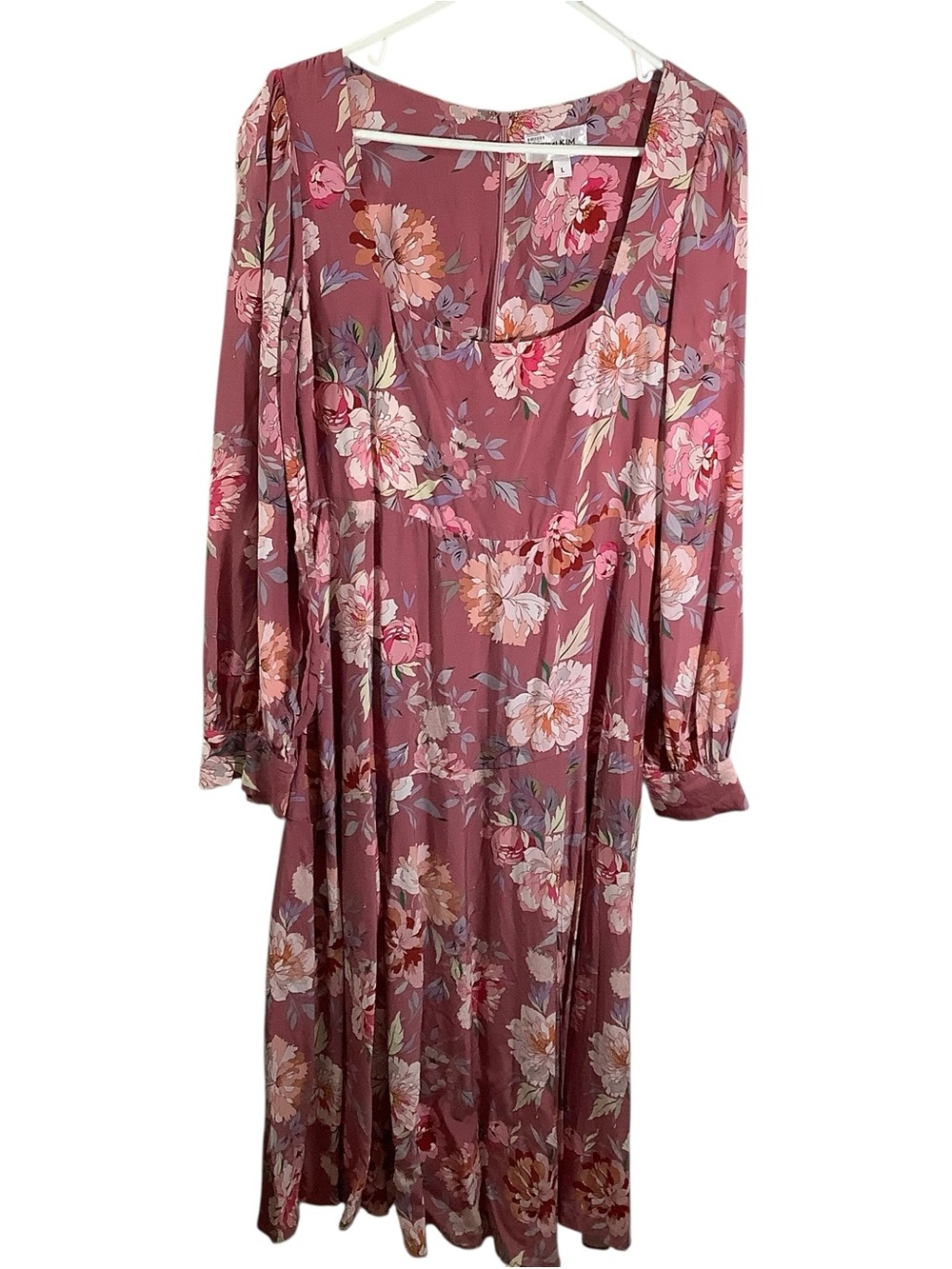 Yumi Kim Marlo Floral Midi Dress in Pink Rose